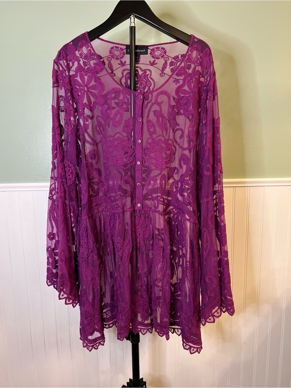 Lane Bryant Purple Lace Tunic. Size 18/20